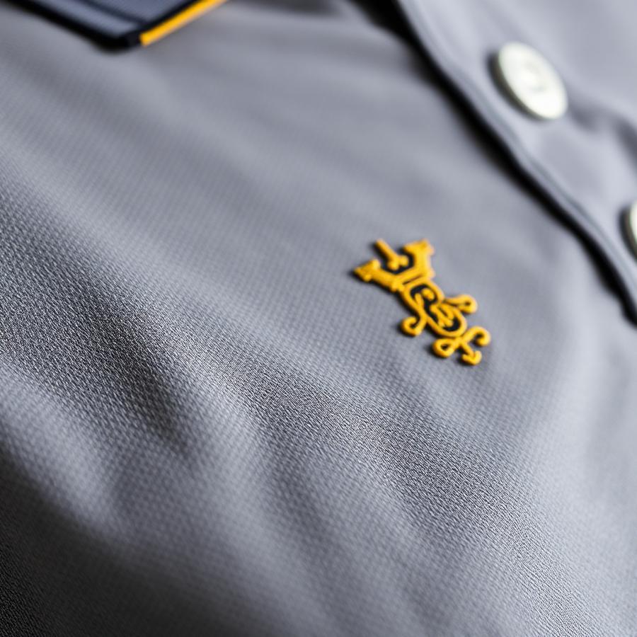 Polo yaka üzerine işlenmiş logo
